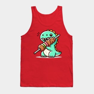 Dino Eat Kebab Tank Top